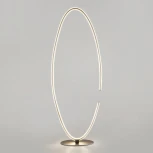 Торшер Eurosvet Gap 80415/1 сатин-никель (LED, 220V, кольцо)