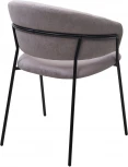 Стул M-City ГЕММА, цвет RAIN 10 lavanda, велюр / черный каркас