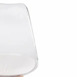 Стул TULIP (mod. 73) желтый (дерево/пластик/ПУ)