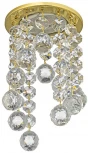 Встраиваемый светильник хрустальный Dio D'Arte Osimo Gold GU10.5.14.8.113 G (220V, круглые)