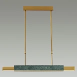 Подвесной светильник Odeon Light Marmi 4360/25L MIDCENT изумрудный мрамор/антич.бронза/металл/акрил IP20 LED 25W 3000K 220V