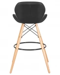 Стул барный BUTTERFLY BAR (ножки светлый бук, цвет чёрный)