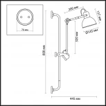 Спот Odeon Light Arta 4125/1WA (220V, выключатель, круглые)