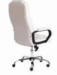 Кресло BERGAMO хром (22) кож/зам, белый, 36-01 Tetchair 19400