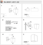 Настенный светильник уличный Borgo SL9001.401.02 (220V, IP54)