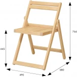 Стул-раскладной Массив лак от фабрики Mebelik