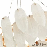 Подвесной светильник Arte Milano 4653.D750.H240.E14.12 G (220V, на тросе, перо)