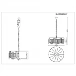 Подвесная люстра Evoluce Giano SLE103403-07 (220V, на цепи, круглые)