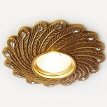 Встраиваемый точечный светильник Ambrella Дизайн С Узором И Орнаментом Гипс D4466 SB