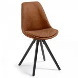 Обеденный стул La Forma (ex Julia Grup) Lars (Коричневый/ Массив дерева)