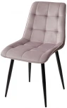 Обеденный стул M-City CHIC BLUVEL-91 сиреневый / черный каркас