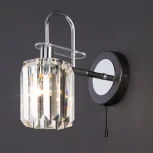 Бра Eurosvet Tenia 70090/1 графит (220V, хрусталь, выключатель)