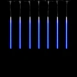 Гирлянда Тающие Сосульки 10шт по 50см, 12В, 540 Синих Светодиодов, Провод Черный ПВХ, IP20