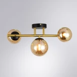 Потолочная люстра на штанге Arte Lamp Gemini A2243PL-3PB (220V, шарики)