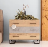 Комод R-Home с 3 ящиками Loft Дуб натур/Бетон