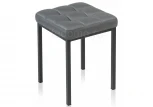 Табурет Woodville Байя кожзам темно-серый / черный матовый 424170