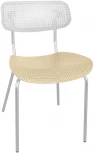 Стул офисный SHT-S85М белый/бежевый/хром лак Sheffilton 6231798805