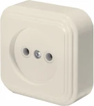 Розетка без заземления (слоновая кость) Stekker Брест 49061