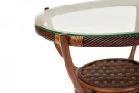 Столик кофейный Andrea ротанг, D60х50см, Pecan Washed (античн. орех) Tetchair 8301