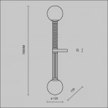 Бра Maytoni Teatro MOD287WL-02BS (220V, шарики)