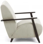 Кресло La Forma (ex Julia Grup) Meghan (Венге,Бежевый/ Ясень,ДСП,Дерево,Сосна,Пена,Пенополиуретан,Камень)