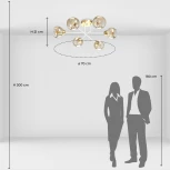 Потолочная люстра на штанге De City Вита 220013606