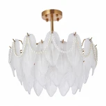 Потолочная люстра на штанге Arte Milano Rim 315008/D500 BS (220V, перо)