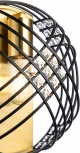 Настенный светильник Fresco V000105 (10001/1W Black) (220V, хрусталь, клетка)