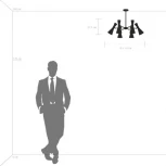 Потолочная люстра на штанге Lightstar Dumo 816067 (220V)