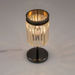 Настольная лампа Мартин CL332812 (220V, хрусталь, подвески, выключатель)