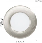 Встраиваемый точечный светильник Eglo Fueva 5 99152 (LED, 220V, круглые)