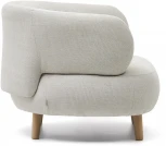 Luisa Кресло жемчужное с ножками из массива бука La Forma (ex Julia Grup) арт.177085