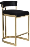 Барный стул Garda Decor GY-B8216GOLD-BL (Золото/Черный)