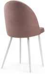 Стул Woodville на металлокаркасе Дагрун белый / пыльно-розовый 464869