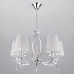Подвесная люстра Eurosvet Valery 60079/5 хром (220V, на цепи)