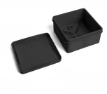 Коробка разветвительная 2-х компонентная (черный) Stekker 49654