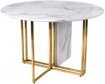Стол обеденный IST-CASA Веспер F-1171-1, 120х120х76 см, белый мрамор