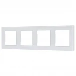 Рамка стеклянная FRM-GLARE-GS-4-WH (Arlight) 043802