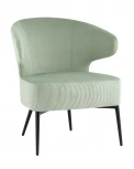 Кресло Stool Group лаунж Royal Stripes велюр фисташковый УТ000036777