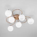 Потолочная люстра Eurosvet Alba 30144/6 античная бронза (220V, шарики)