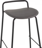 Стул барный Mantis экокожа Темно-серый Stool Group (арт.УТ000038915)