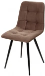 Стул CHILLI-Q молочный шоколад #12, велюр / черный каркас, 4 шт/ 1 к