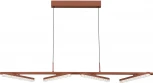 Подвесной светильник ST Luce SL1018 SL1018.603.04 терракотовый/прозрачный LED 4*32W 4000K (220V, на проводе)
