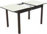 Стол Гамбург 1, Дуб Венге/Стекло молочное, Аврора