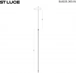 Подвесной светильник ST Luce Brick SL6225.303.01 Латунь/Терракотовый, Белый LED 1*12W 3000K (220V, на проводе)
