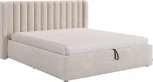 Кровать с подъемным механизмом Ева 160х200 см Mebelson (ДСП,ЛДСП,Велюр/Кремовый) арт.ZP.KM1.6-23.2081