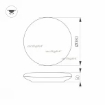 Настенно-потолочный светильник круглый Arlight CL-FRISBEE 030112 (LED, 220V, круглые, IP54)