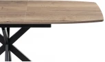 Деревянный стол Woodville Тамаса 120(150)х70х76 дуб галифакс табак / черный 551086