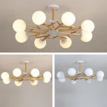 Потолочная люстра на штанге ImperiumLoft FINCH01 (220V, шарики, птички)