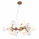 Подвесная люстра Favourite Babylon 2515-15P (220V, на тросе, шарики, молекулы)